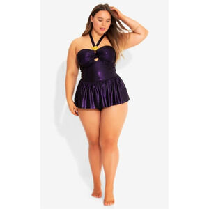 Disney Women's Large Ursula Little Mermaid One Piece Swimsuit